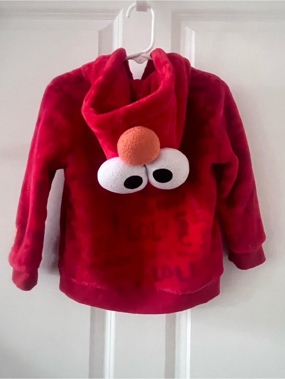 Elmo fleece zipper Hoodie / Sesame Place Orlando FL